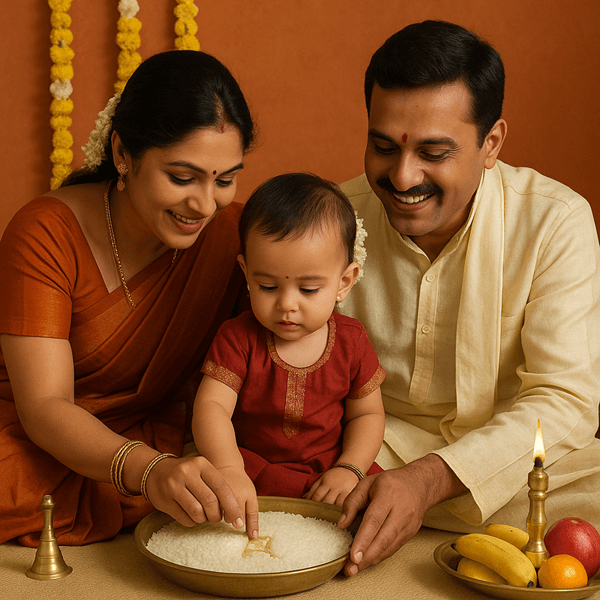 Celebration of Aksharabhyasam
