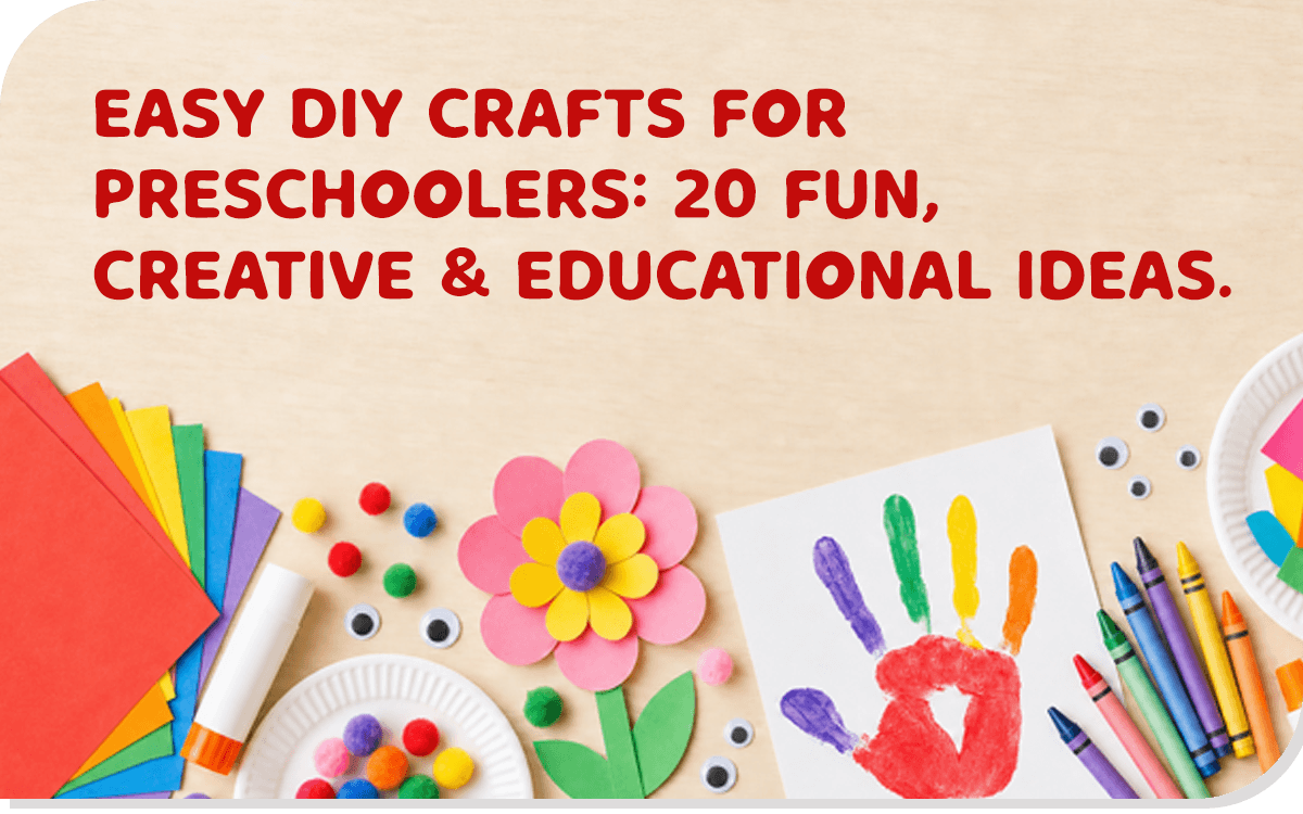 Preschool children creating colorful DIY crafts | Beginners World