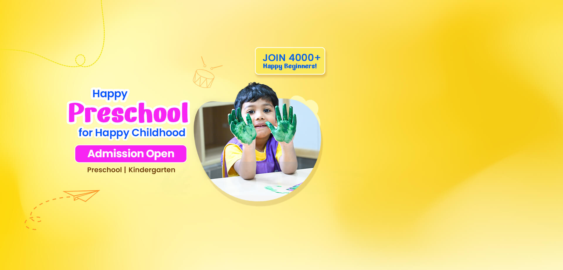 Happy kids learning at Beginners World Preschool